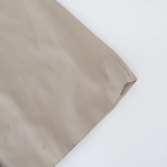 Vintage Laura Winston Beige Pleated Back Long Belted Trench Coat 12 - Picture 6 of 16